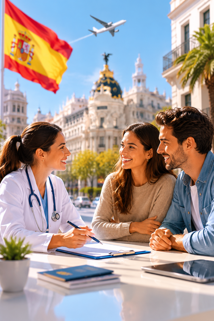 Consulta médica para extranjero que necesita seguro médico en España para residencia o visado
